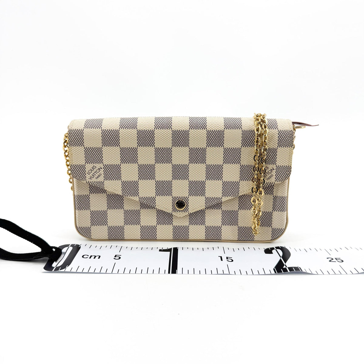 Louis Vuitton Pochette Felicie Damier Azur Gold