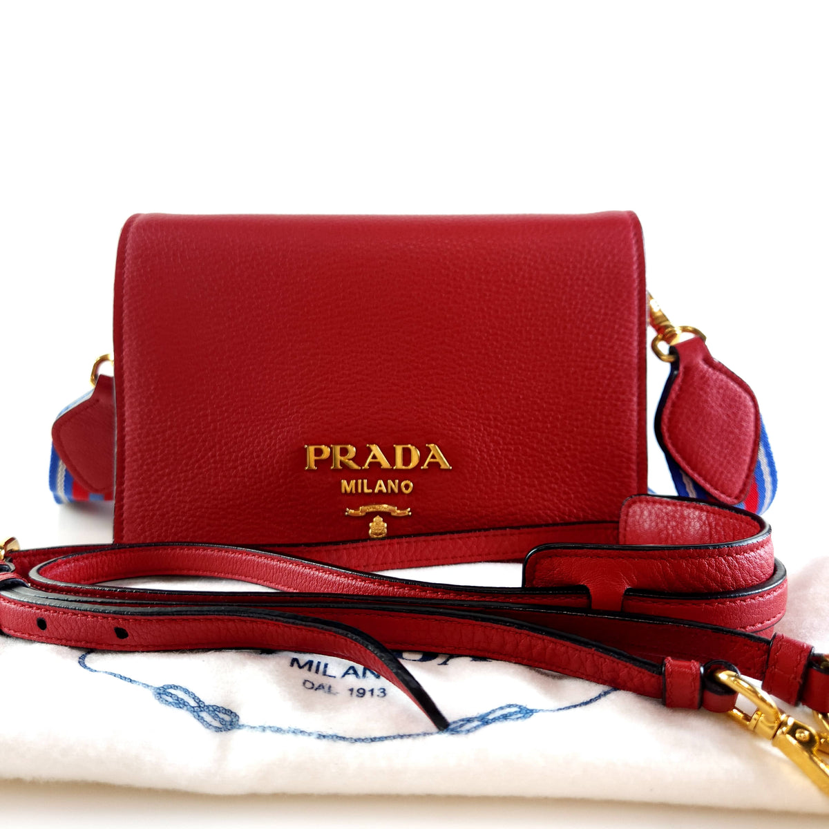 Mini Vitello Dino Shoulder Bag Crossbody Bag 1BD102