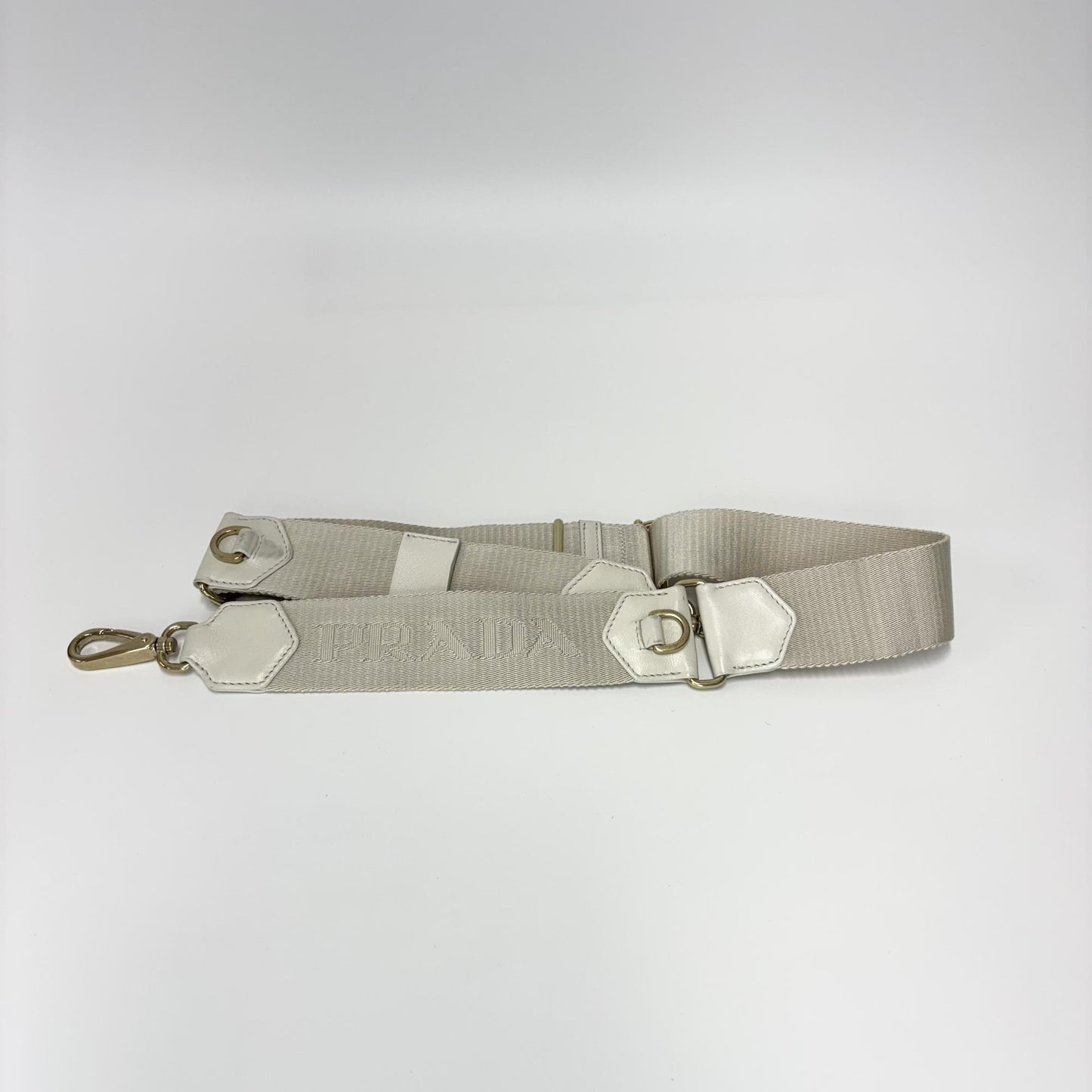 Prada Napa Patch Padded Hobo Bag White