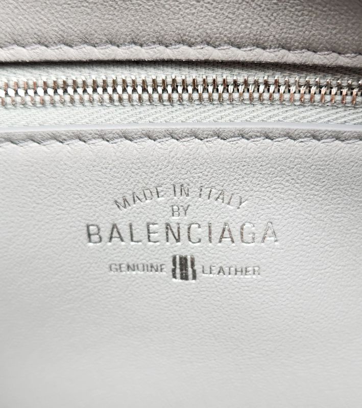 Balenciaga Gray Medium Carry Bowling Bag