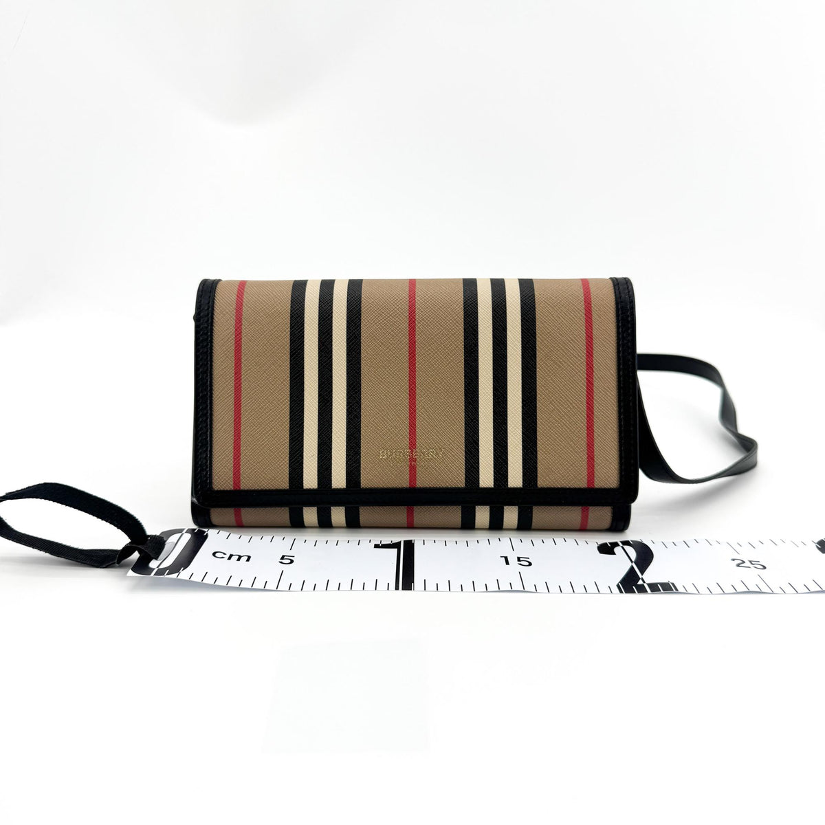 Burberry Icon Striped Canvas Crossbody Bag Archive Beige