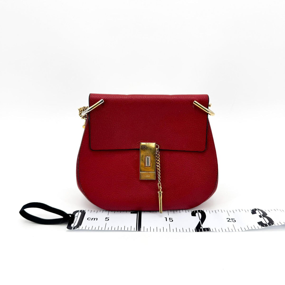 Chloé Drew Crossbody Bag Small Red