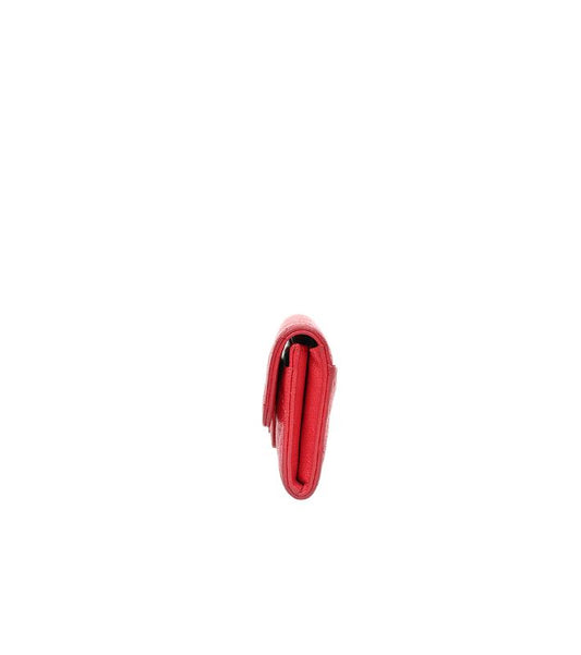 Chanel Red Caviar Skin Card Wallet