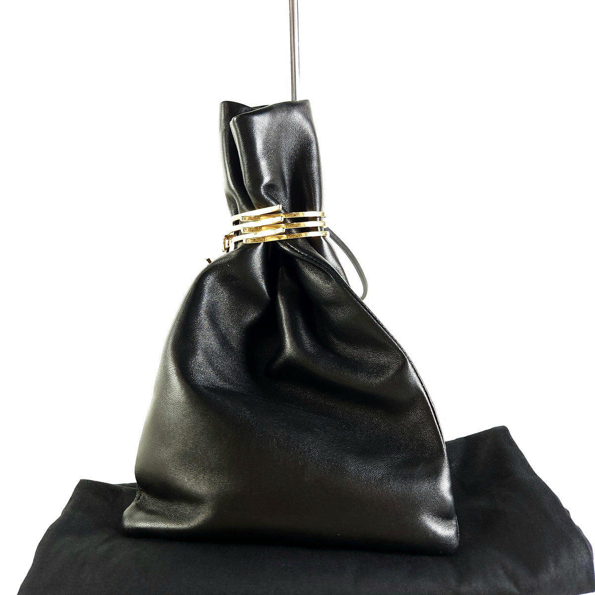 Evening Pouch Lambskin Black 748587
