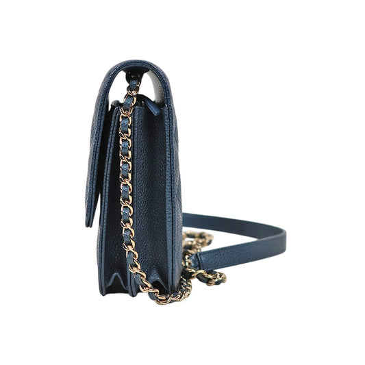 Chanel Navy Caviar WOC