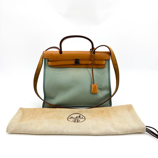 Hermès Herbag 31 PM Sky Blue