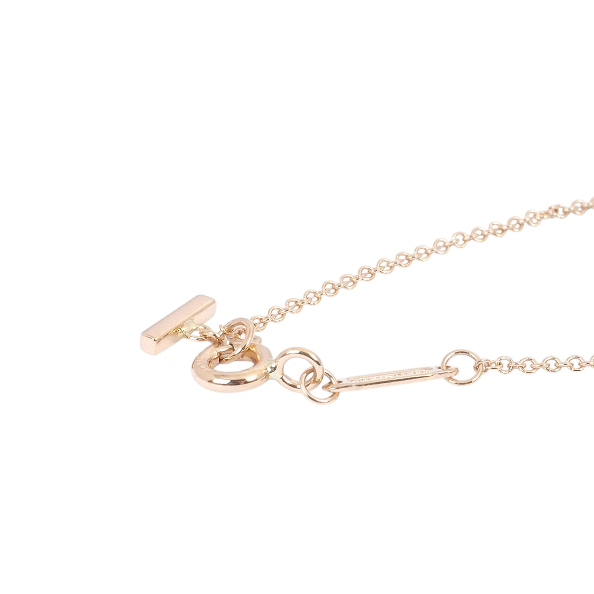 Tiffany Rose Gold Diamond Smile Small Necklace