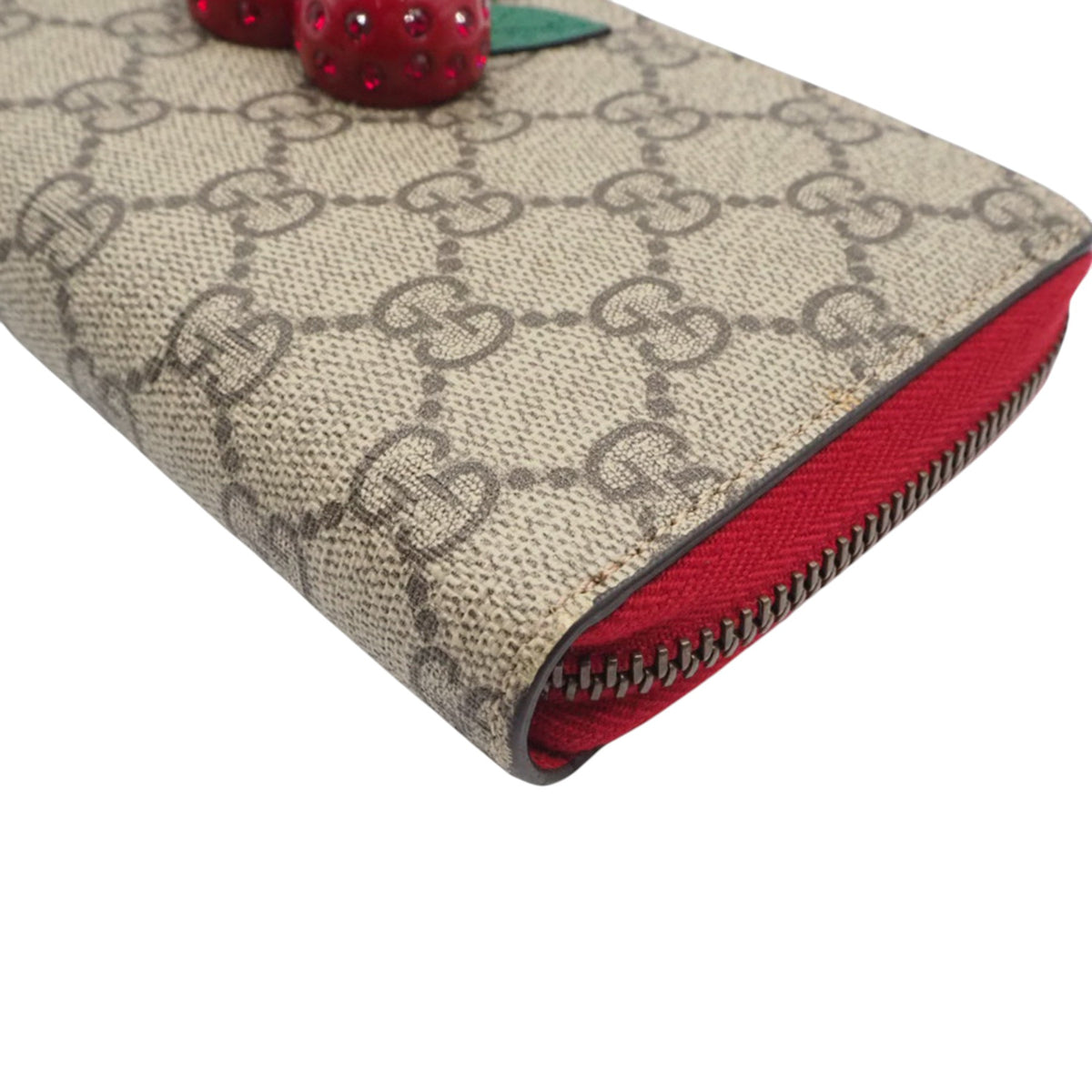 Gucci 476049 Supreme Cherry Long Wallet