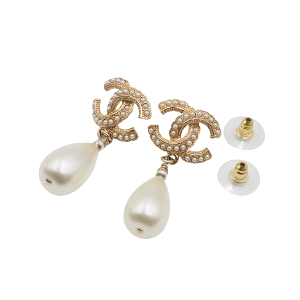 Chanel AB3998 Pearl Drop Earrings