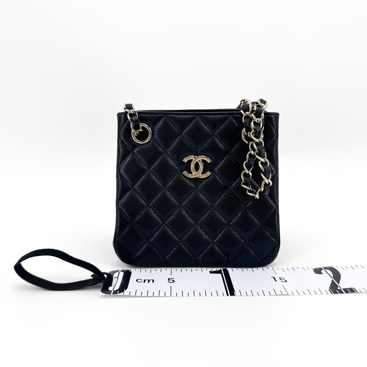 Chanel Mini Bucket Bag Grained Calfskin