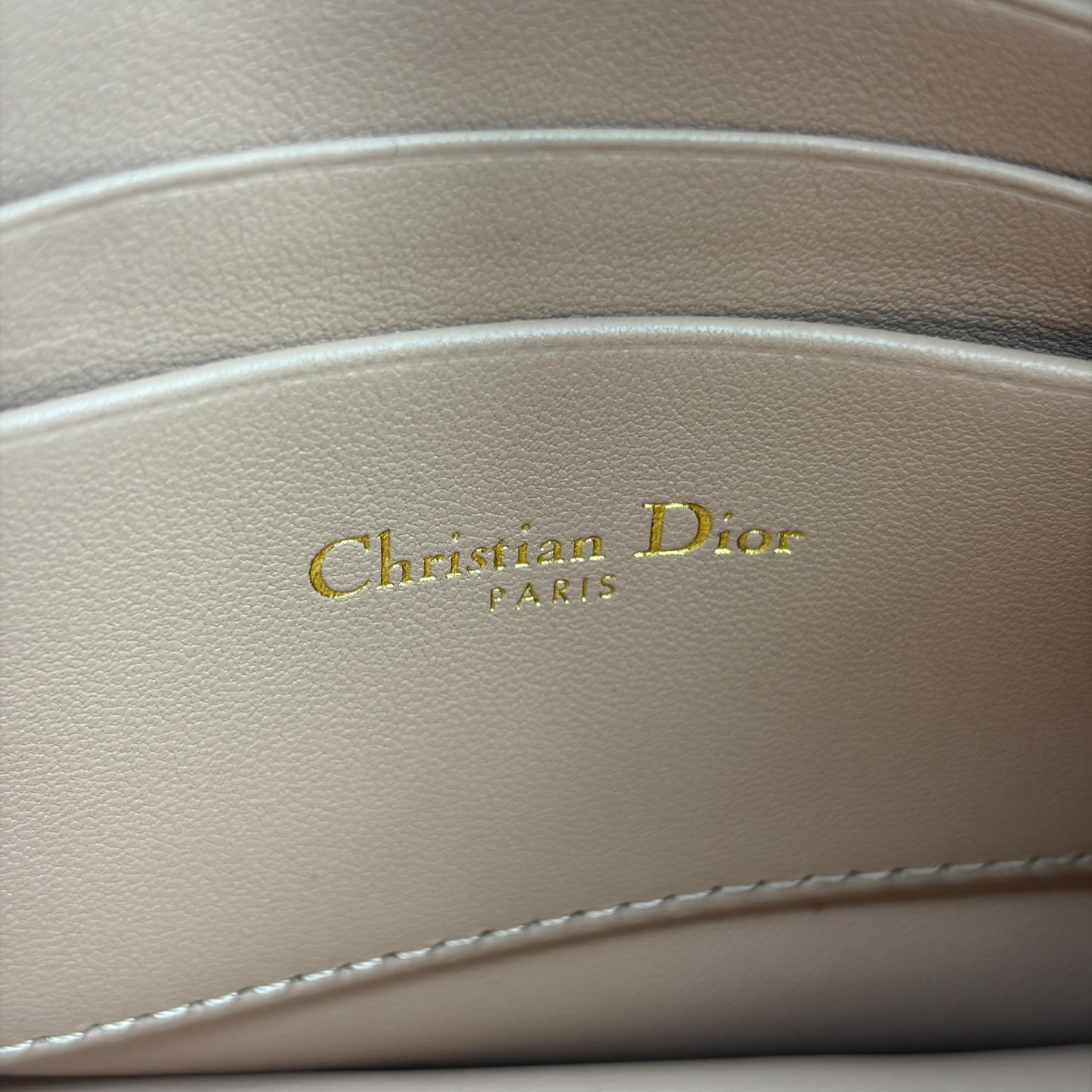 Dior Caro Slim Pouch Rose des Vents Cannage Calfskin
