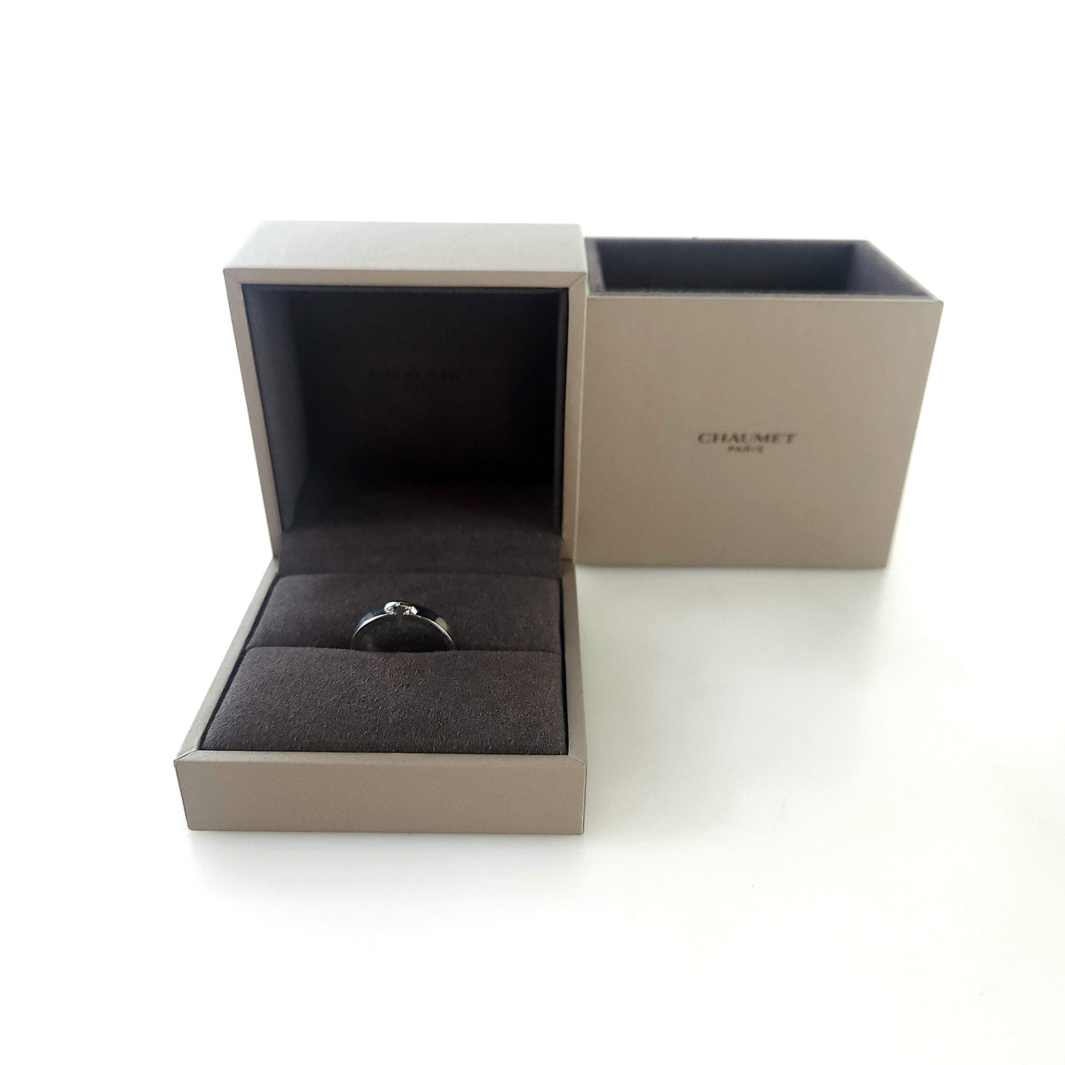 60 Liens Évidence White Gold 4mm Ring
