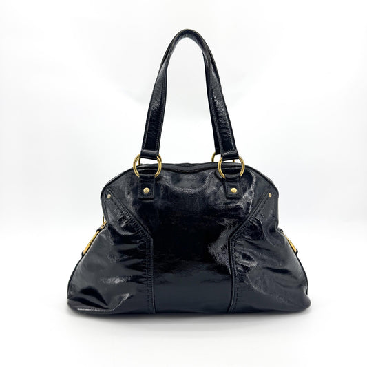 Saint Laurent Muse Large Crossbody Bag Patent Black
