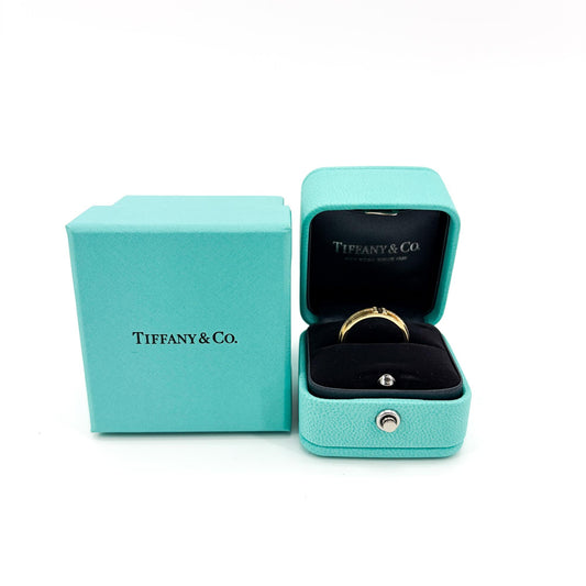 Bague Tiffany T Two en or jaune 18 carats et diamants