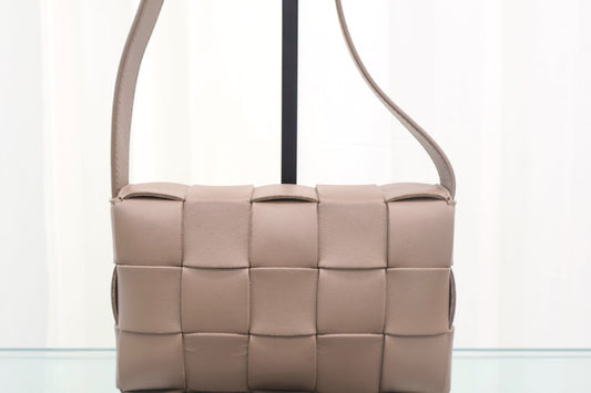Cassette Small Taupe Grey Crossbody Bag 730848