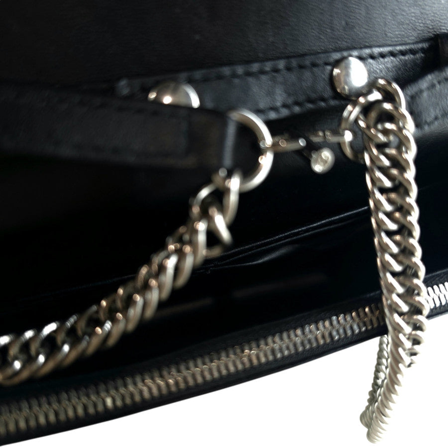 BB Graffiti Chain Wallet Crossbody Bag 561507