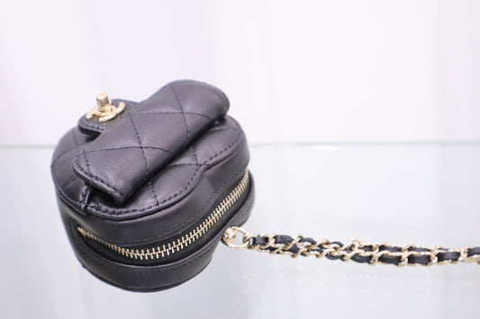 Heart necklace coin purse