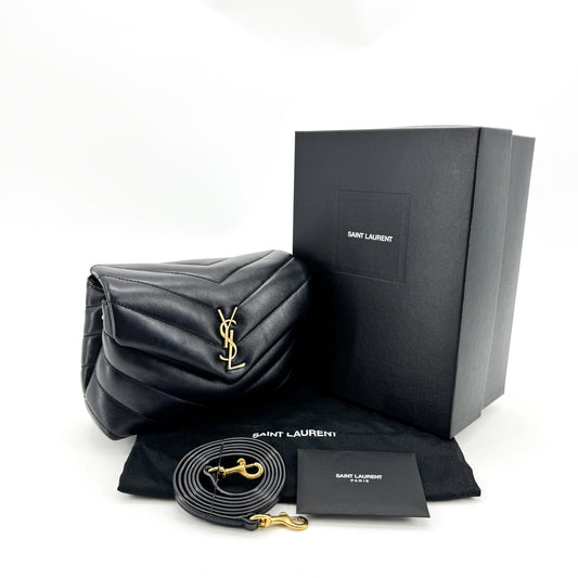 Saint Laurent Toy Lulu Crossbody Bag Black