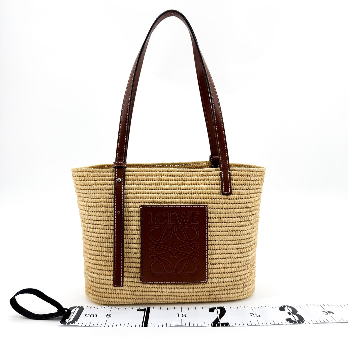 Loewe Small Square Basket Bag Natural Tan