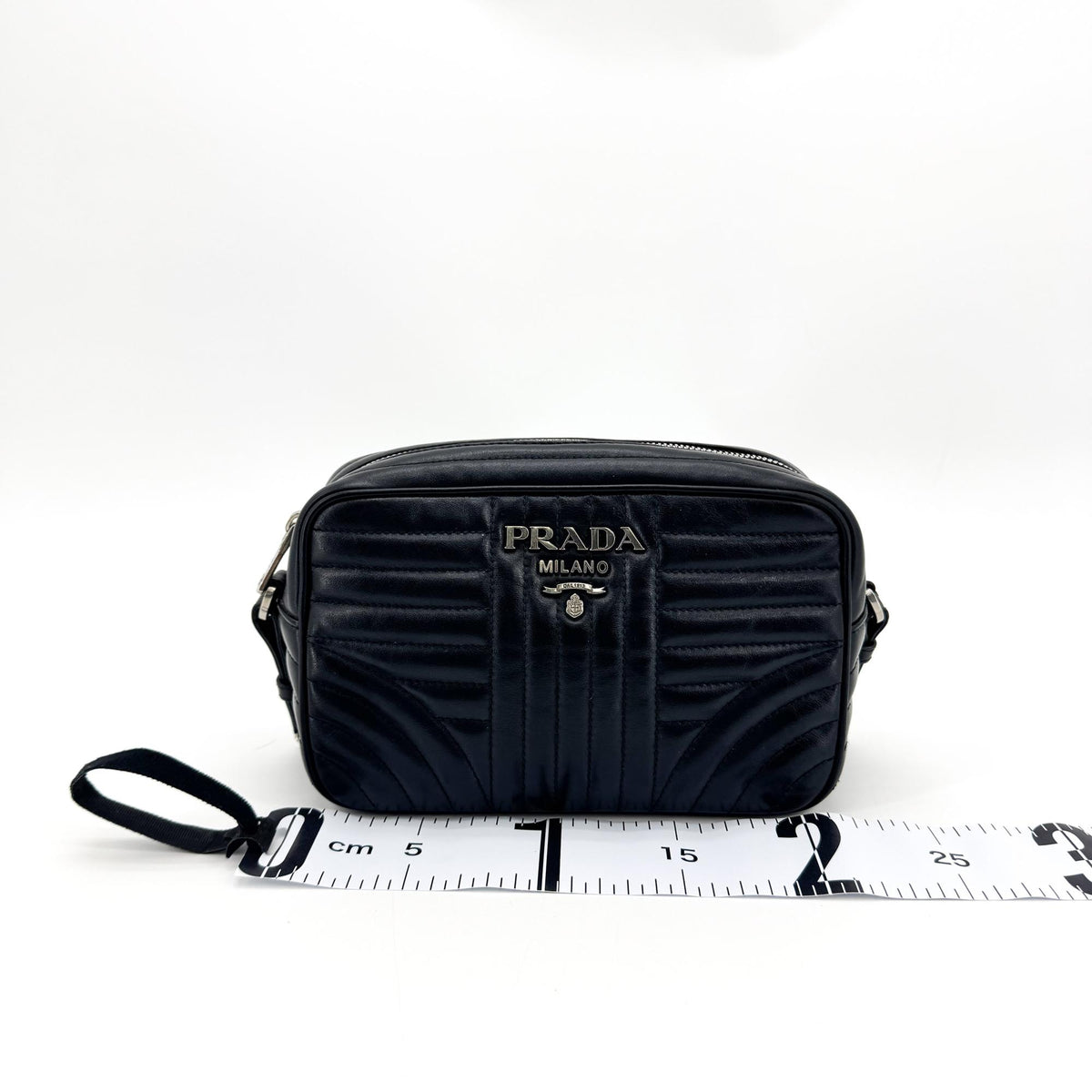 Prada Diagram Soft Calf Camera Bag Black