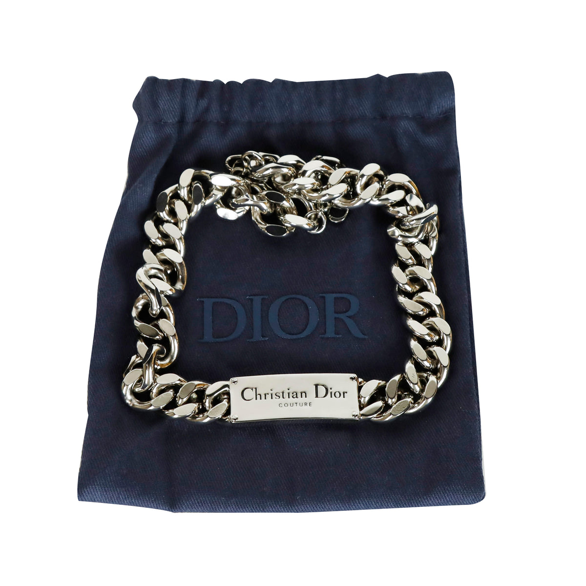 Couture chain link necklace