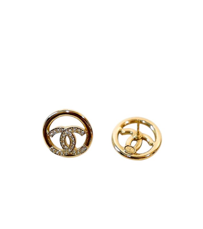 Chanel Circle CC Earrings