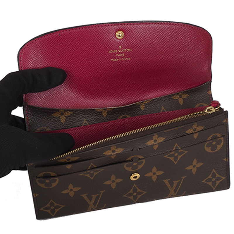Louis Vuitton M60697 Monogram Emilie long wallet