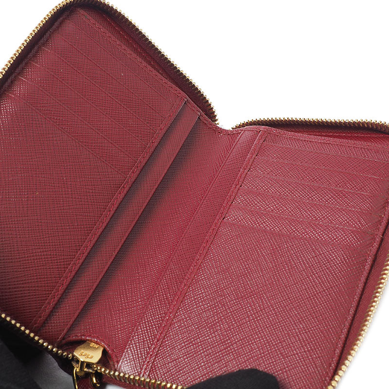 Prada 1ML001 Saffiano Zippy Medium Wallet