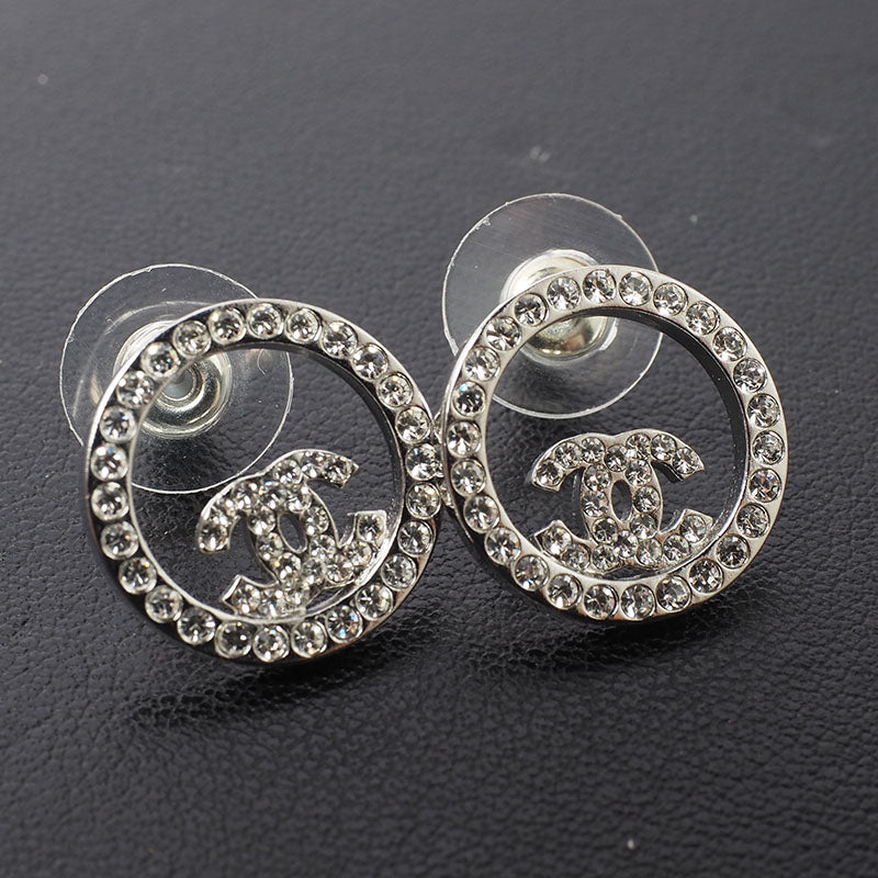 Chanel A96562 CC Logo Cubic Circle Earrings