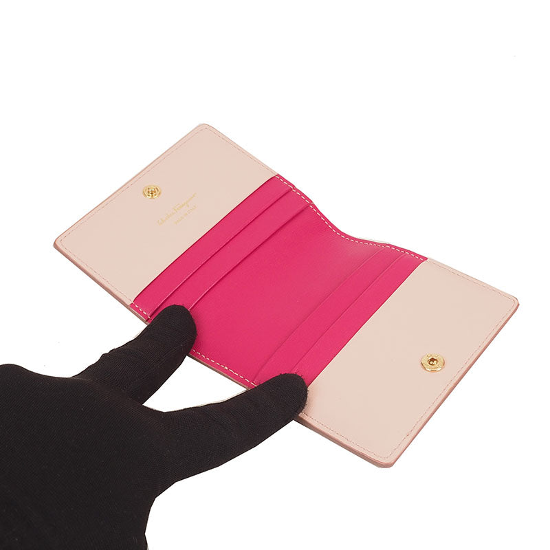 Ferragamo 22-C847 Gancini Compact 9CC Card Holder