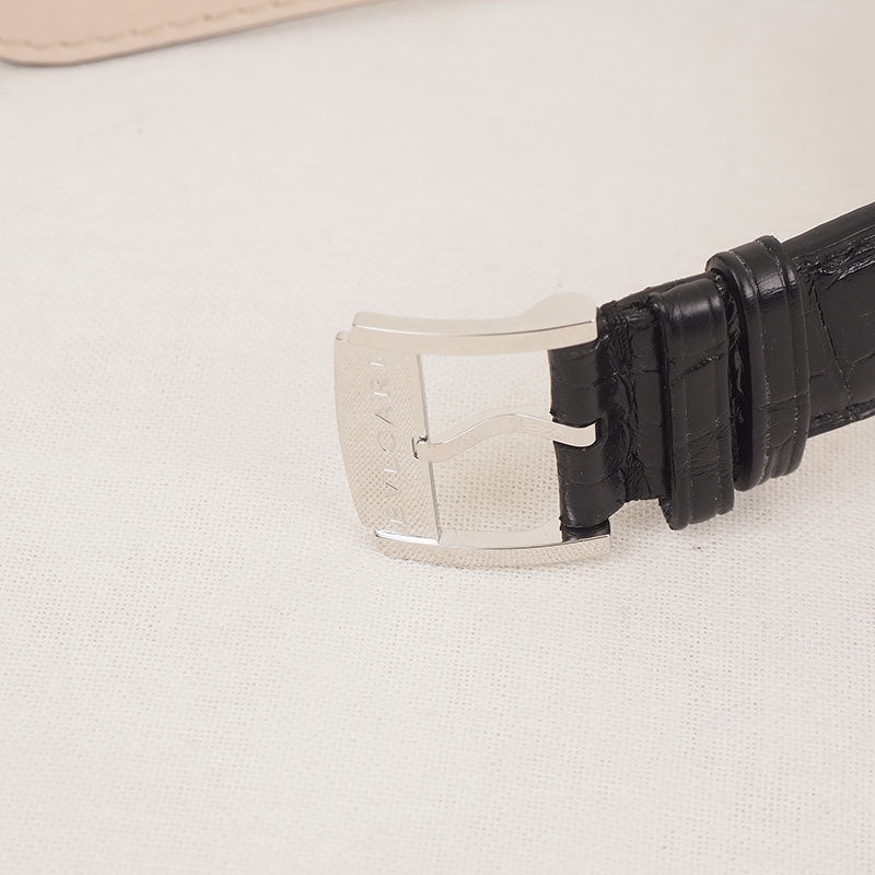 Bulgari Octo Roma leather band watch
