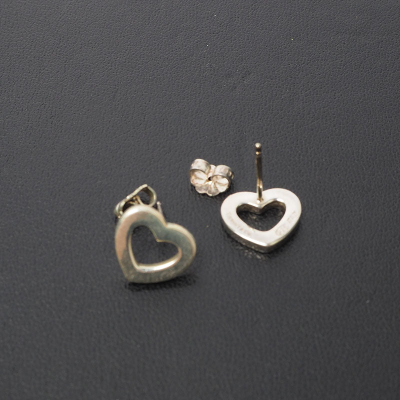 Tiffany Heart Silver Earrings