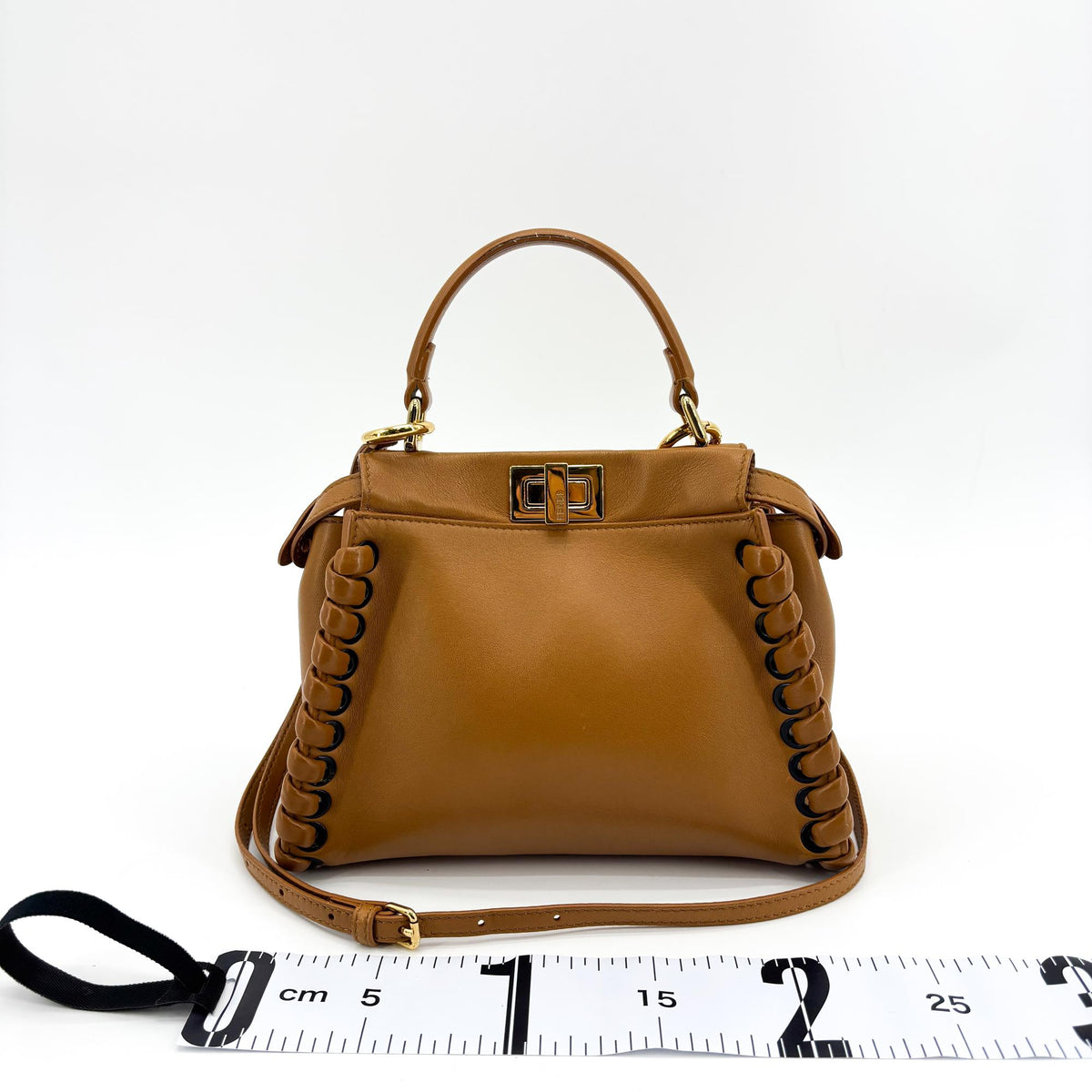 Fendi Peekaboo Whipstitch Leather Bag