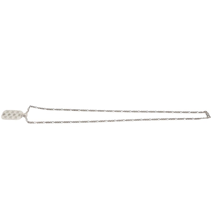 Gucci 728265 Silver Interlocking Bee Necklace