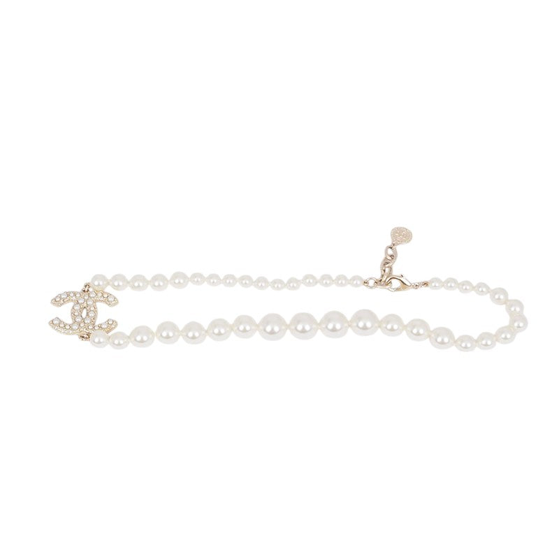Chanel A64757 Limited Edition Pearl Choker Necklace
