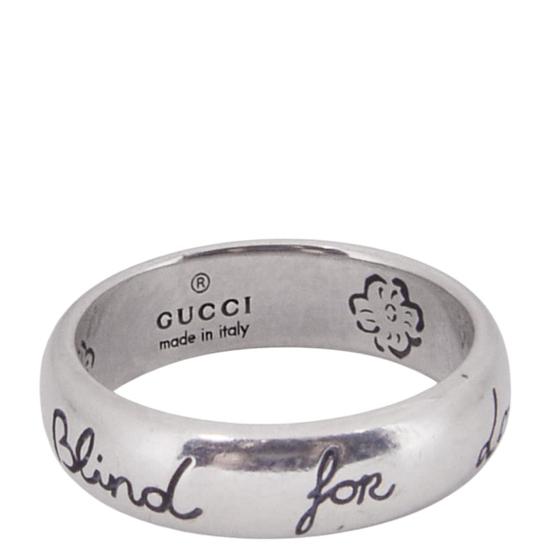 Gucci 455247 Silver Blind for Love Ring