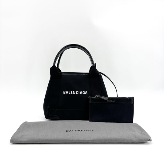 Sac cabas en toile Balenciaga Navy Cabas XS noir
