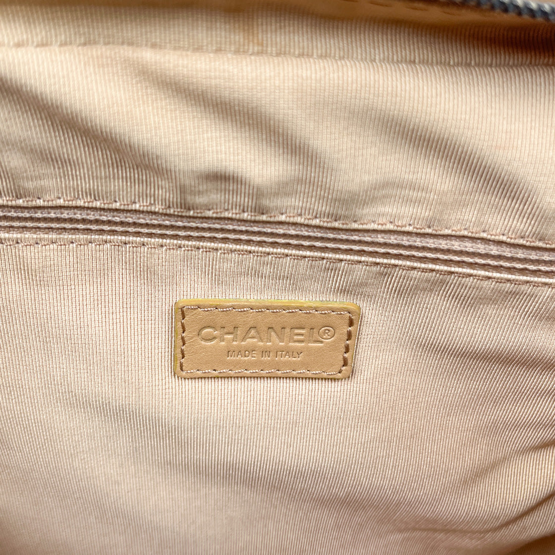 Chanel Beige Wild Stitch Tote Bag