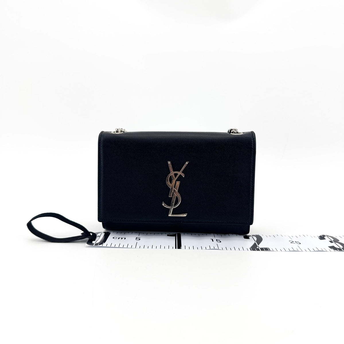Saint Laurent Small Kate Crossbody Bag Black Silver Hardware