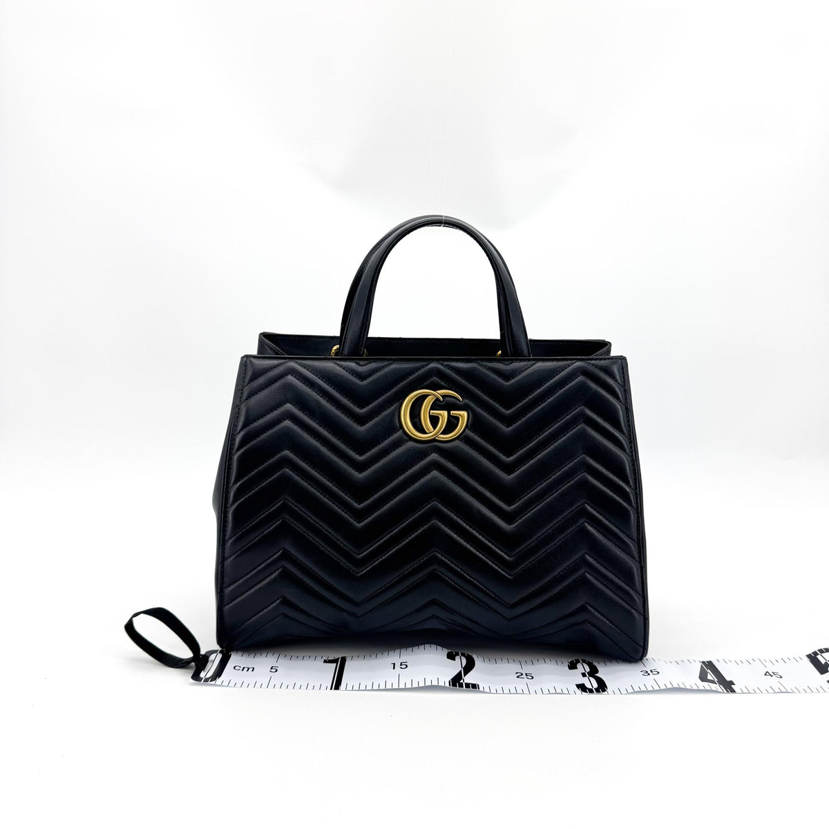 Gucci GG Marmont Matelassé Medium Tote Bag Black