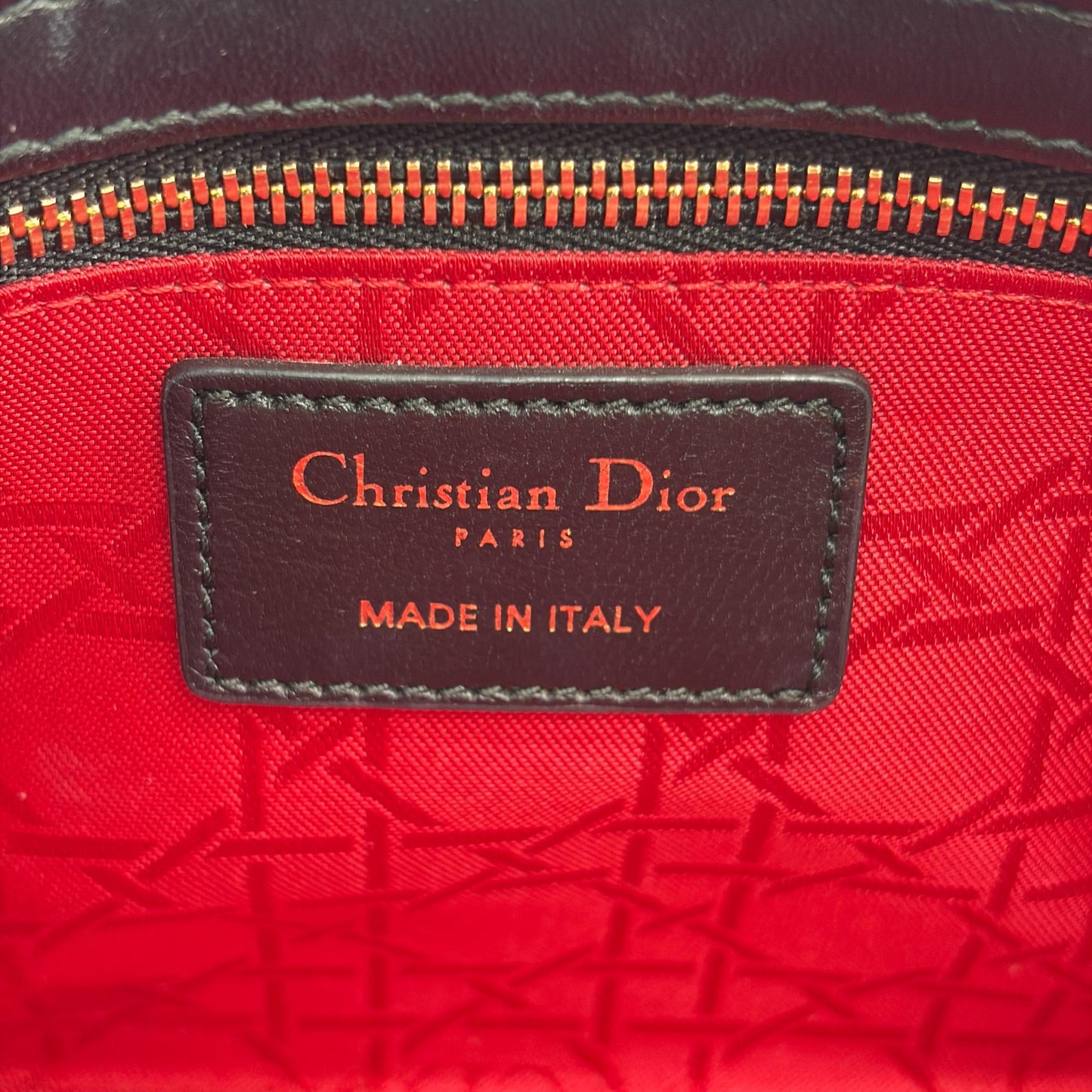 Dior Small Lady Dior Bag Black Lambskin Gold Hardware