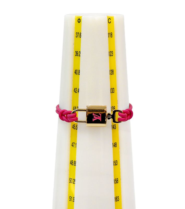 Louis Vuitton Pink LV Padlock Bracelet