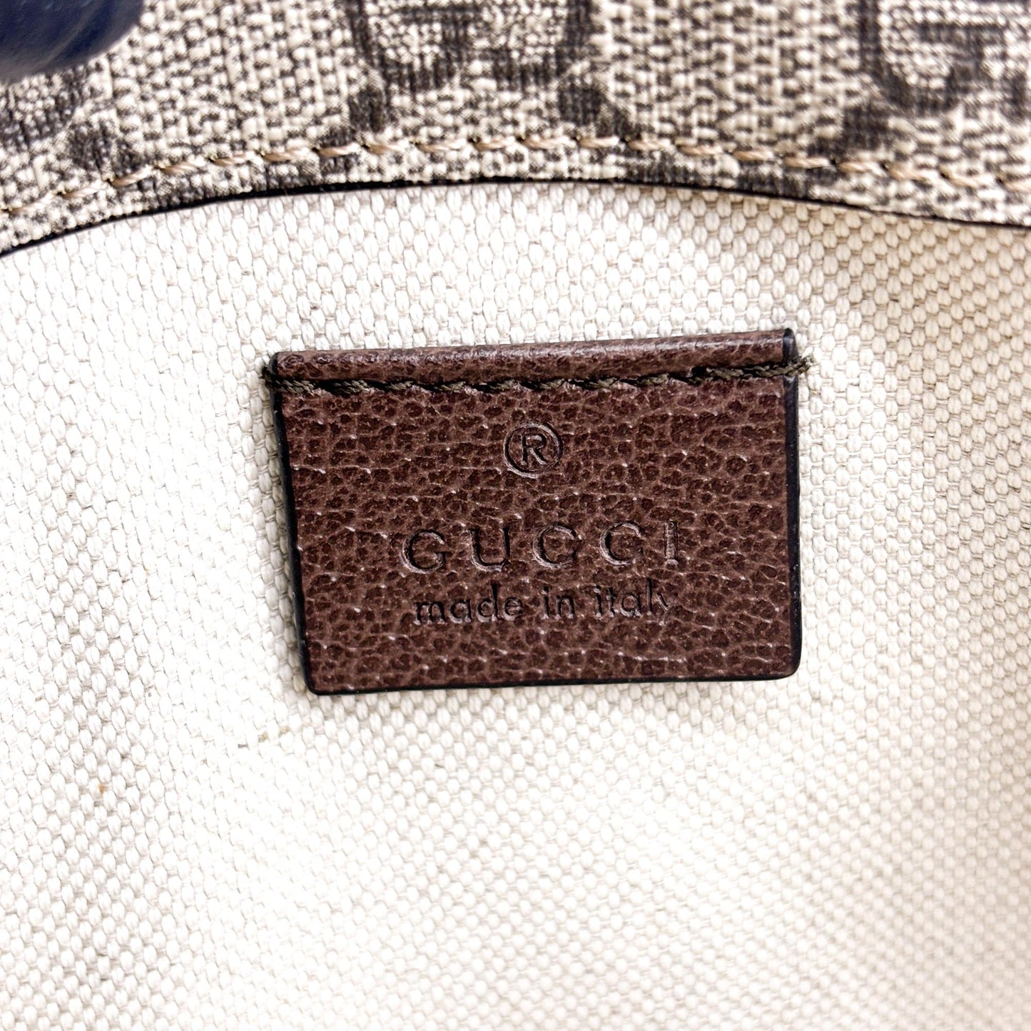 Gucci Neo Vintage GG Supreme Belt Bag Brown