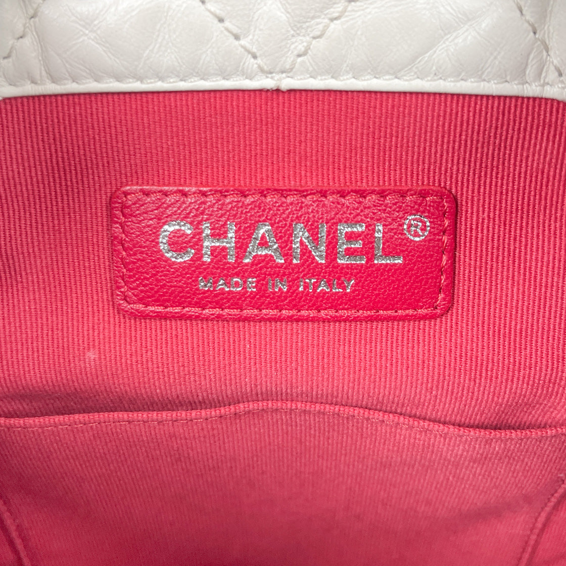 Chanel White Gabrielle Backpack