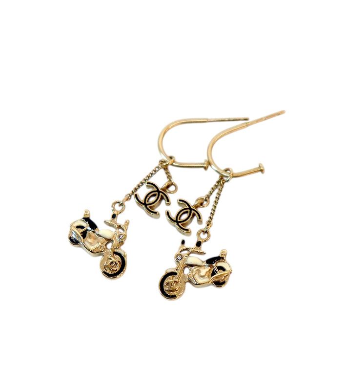 Chanel Bike Charm CC Earrings