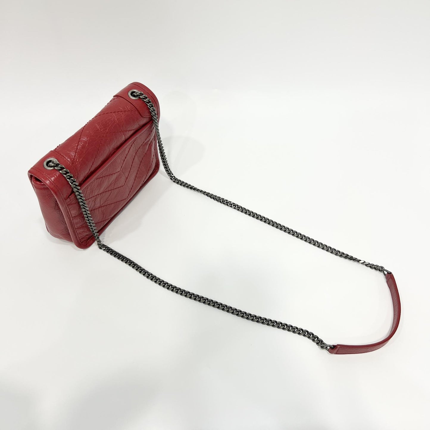 Saint Laurent Nikki Crinkle Vintage Chain Shoulder Bag 583103