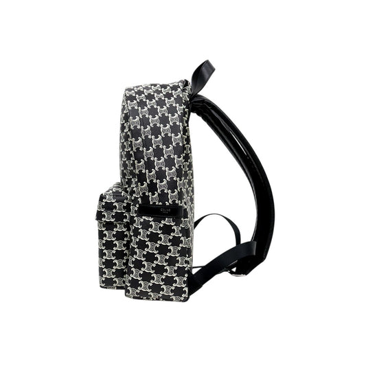 Céline Black Triomphe Canvas Backpack