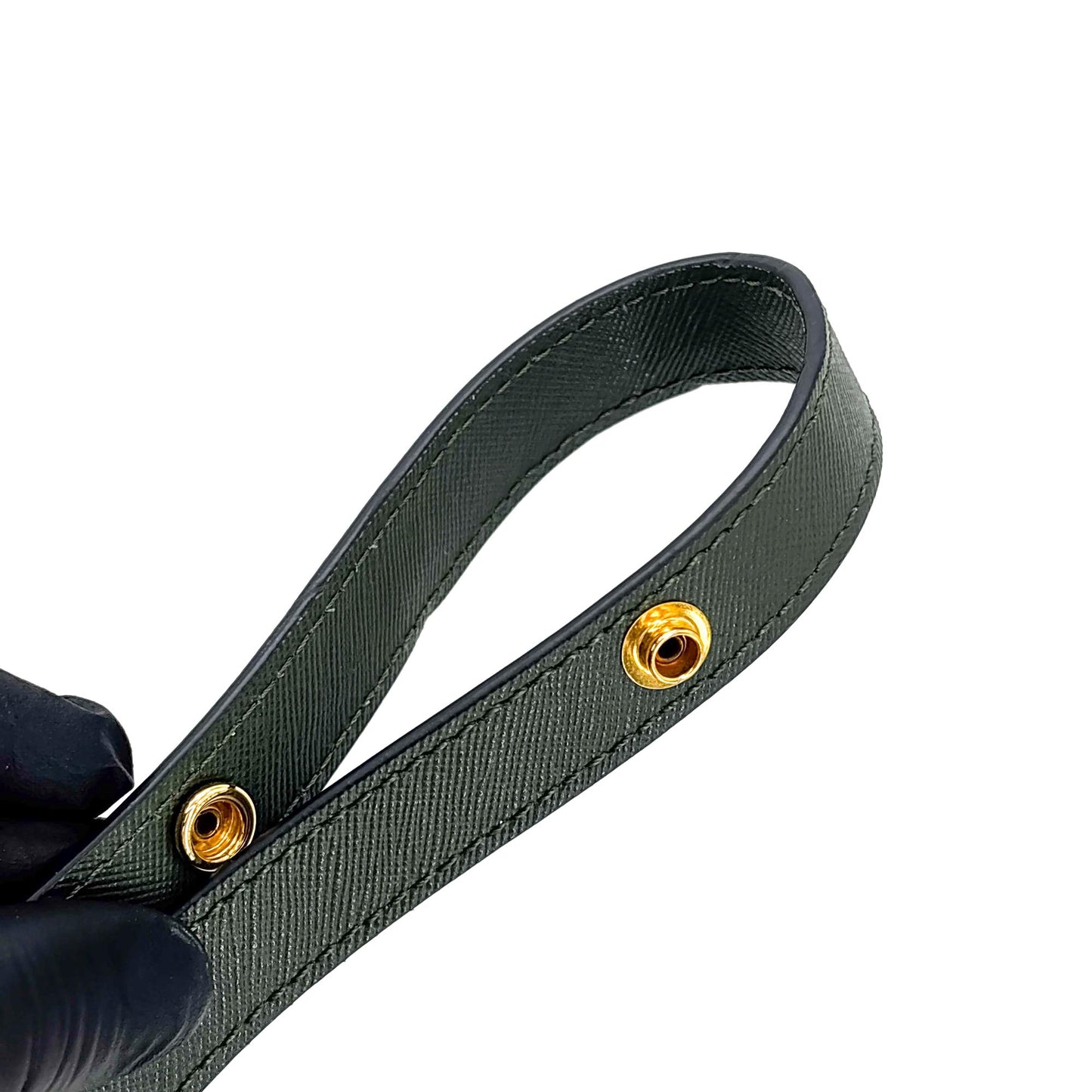 Marni Saffiano Trunk Bag Medium Deep Green