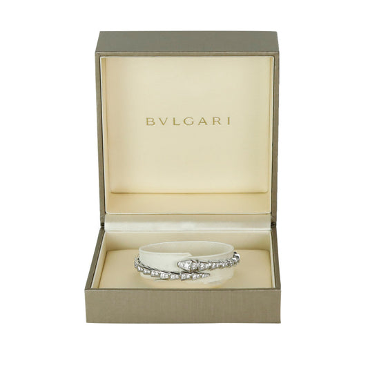 S Serpenti Viper Diamond White Gold Bracelet