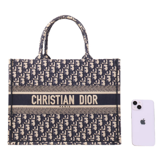 Dior M1296ZRIW Oblique Book Tote Medium Tote Bag